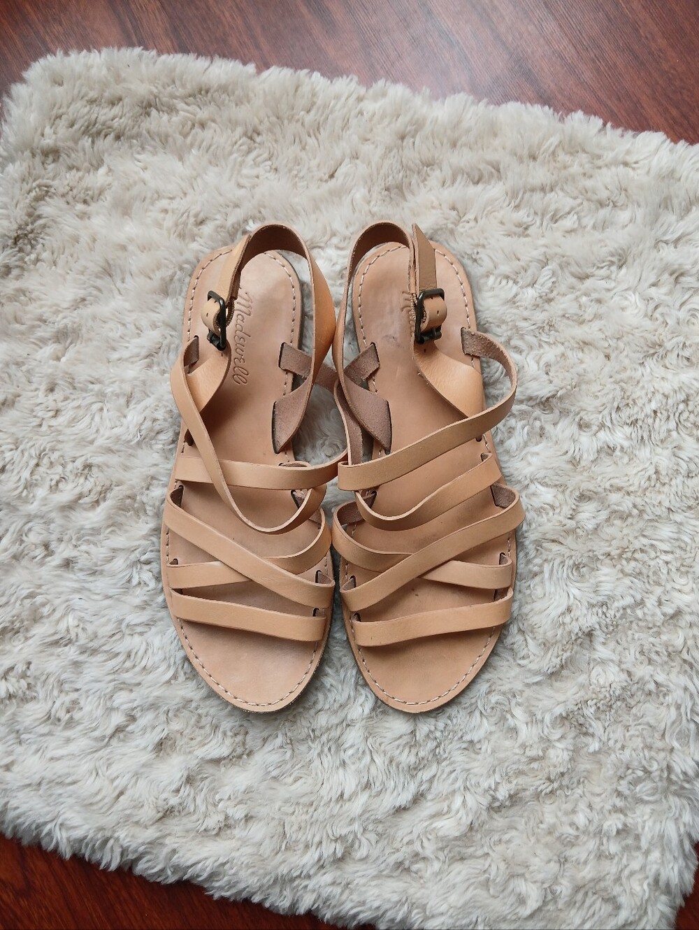 💎 Madewell Women's Brown Leather Strappy Sandal